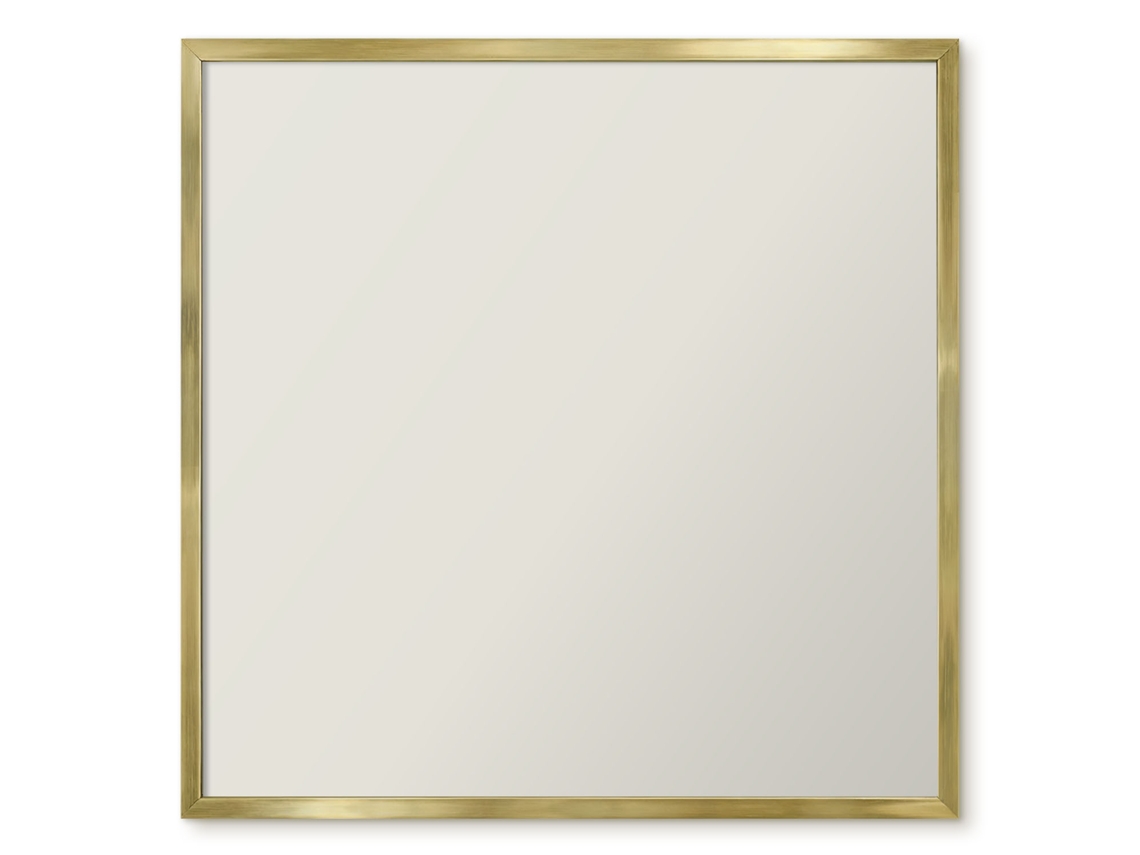 Quadro de parede magnético vintage amarelo para escritório Espelharte (50x50 cm)