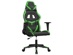 Cadeira de gaming VIDAXL Preto Couro Artificial (67x64x127 cm)