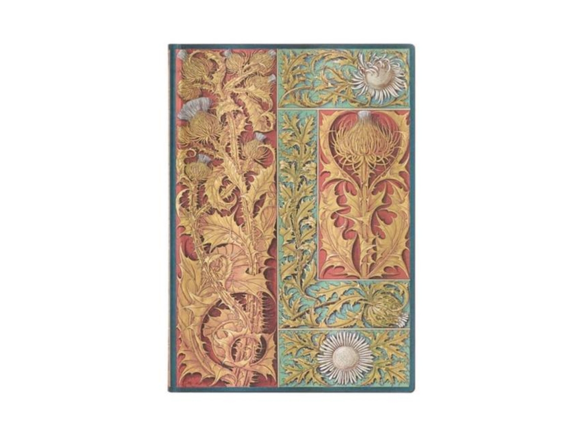 Livro Wild Thistle Midi Lined Softcover Flexi Journal de Paperblanks (Inglês)