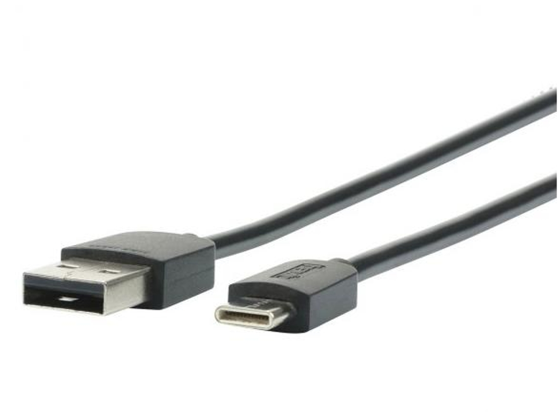 Mobilis 001278 Cabo Usb 1 M Usb a Usb C/Lightning Preto