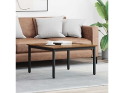 Vidaxl Mesa De Centro Madeira Antiga 80 X 80 X 45 Cm