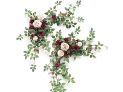 Cadeira De Festa Laxiscreed Com Decorações Florais Para Casamentos E Eventos Burgundy