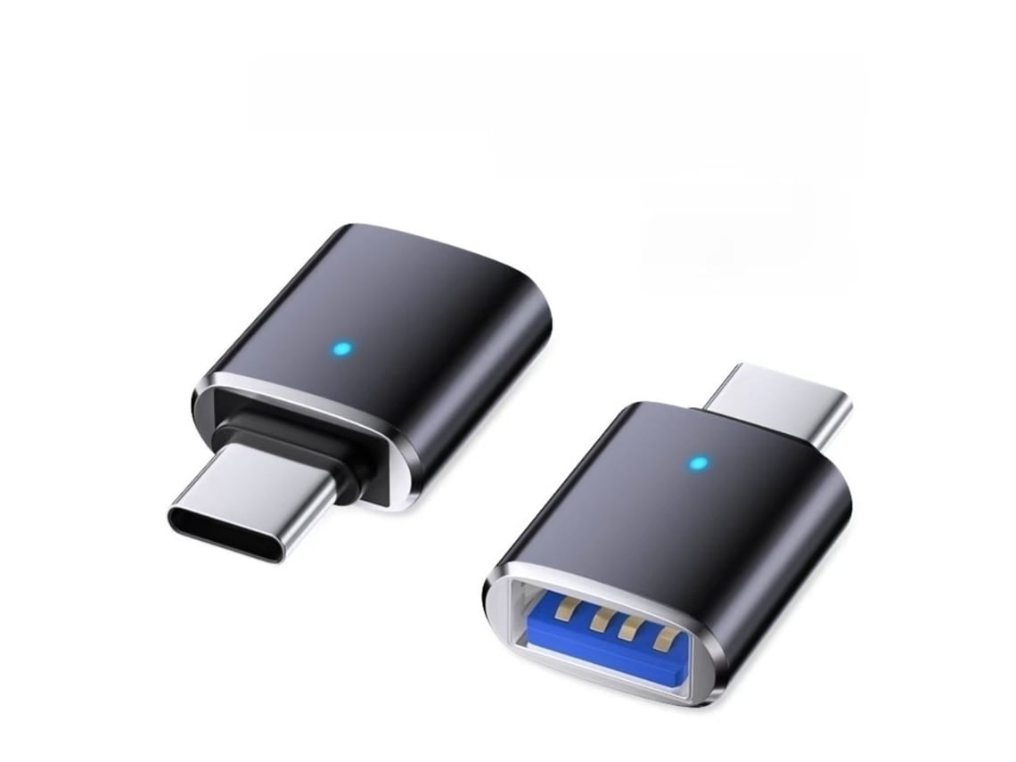 Adaptador Otg Tipo c Usb 3.0 em Alumínio, Taxa de Transferência de Dados 5gbps, Carregamento Rápido 3a, Preto AOZORZ