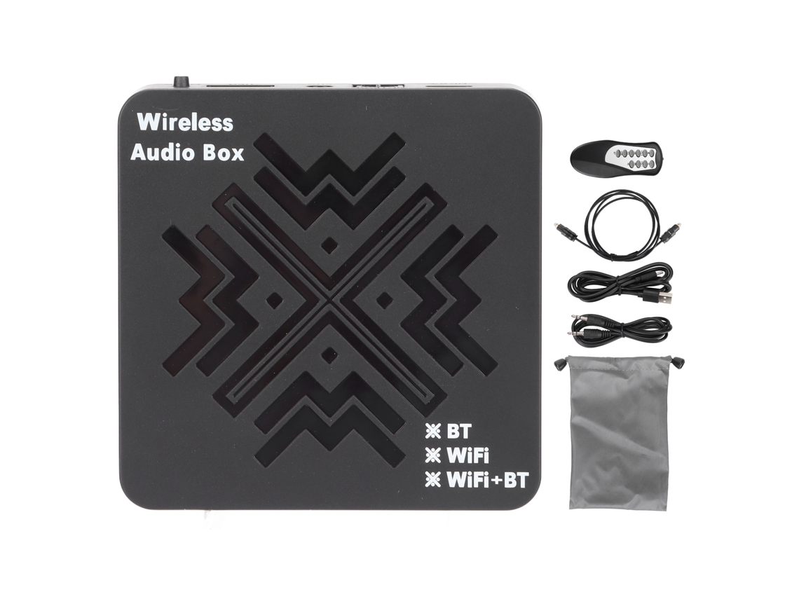Receptor de áudio digital Bluetooth EOOCOO com saída auxiliar de 3.5mm
