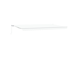 Toldo Retrátil Manual Branco Vidaxl Branco Acrílico