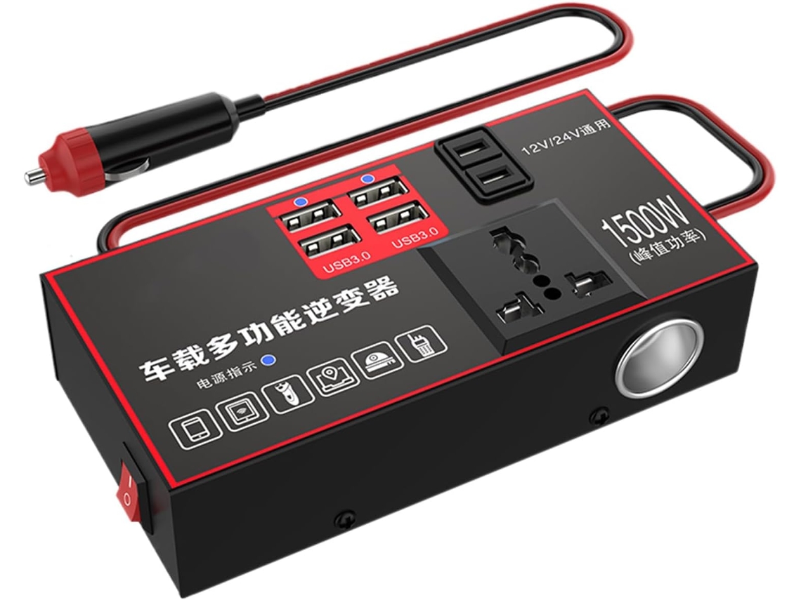 Inversor Automotivo de Energia 1500W com Tomada 220V CHABERLU