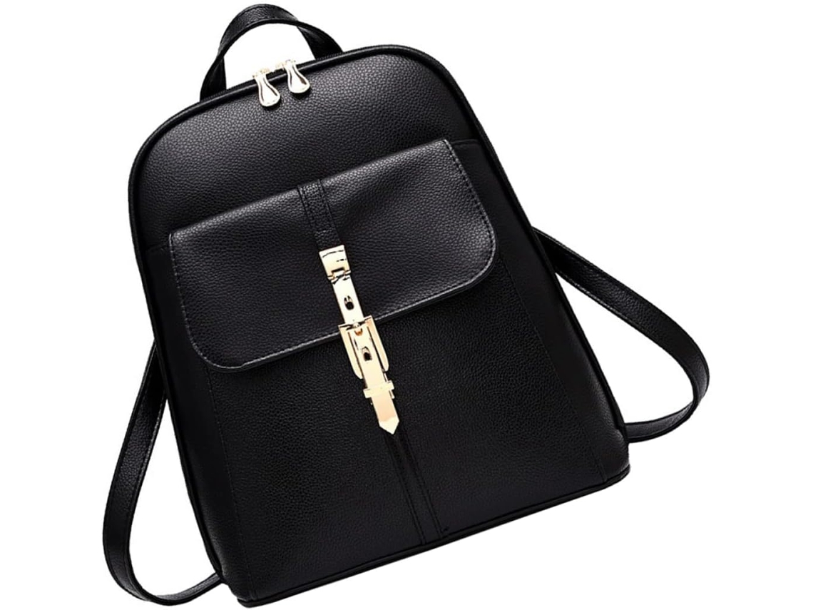 Mochila Feminina Versátil Com Alça De Ombro Ajustável, Em Couro Pu Casual, Ideal Para Estudantes E Mulheres.