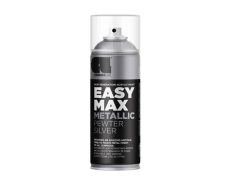 Spray Easy Max Acrílico Metálico Cosmos Lac 400 Ml (Prata 900)