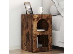 Vidaxl Mesa-de-cabeceira Elst Carvalho Defumado 29,5 X 33,5 X 50 Cm