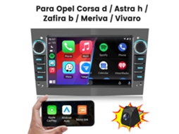 Grey Rádio Automóvel Linux Junsun Para Opel Corsa D / Astra H /zaf Ira B / Meriva / Vivaro +cam | Auto Carplay | Plug And Play | Gps | Swc