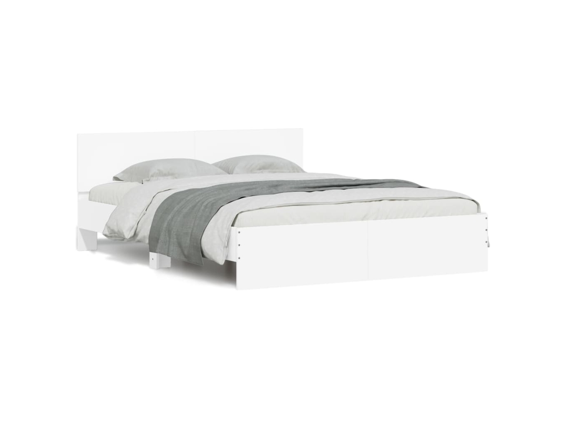 Estrutura de Cama com Cabeceira 150x200 Cm Branco MAISON EXCLUSIVE