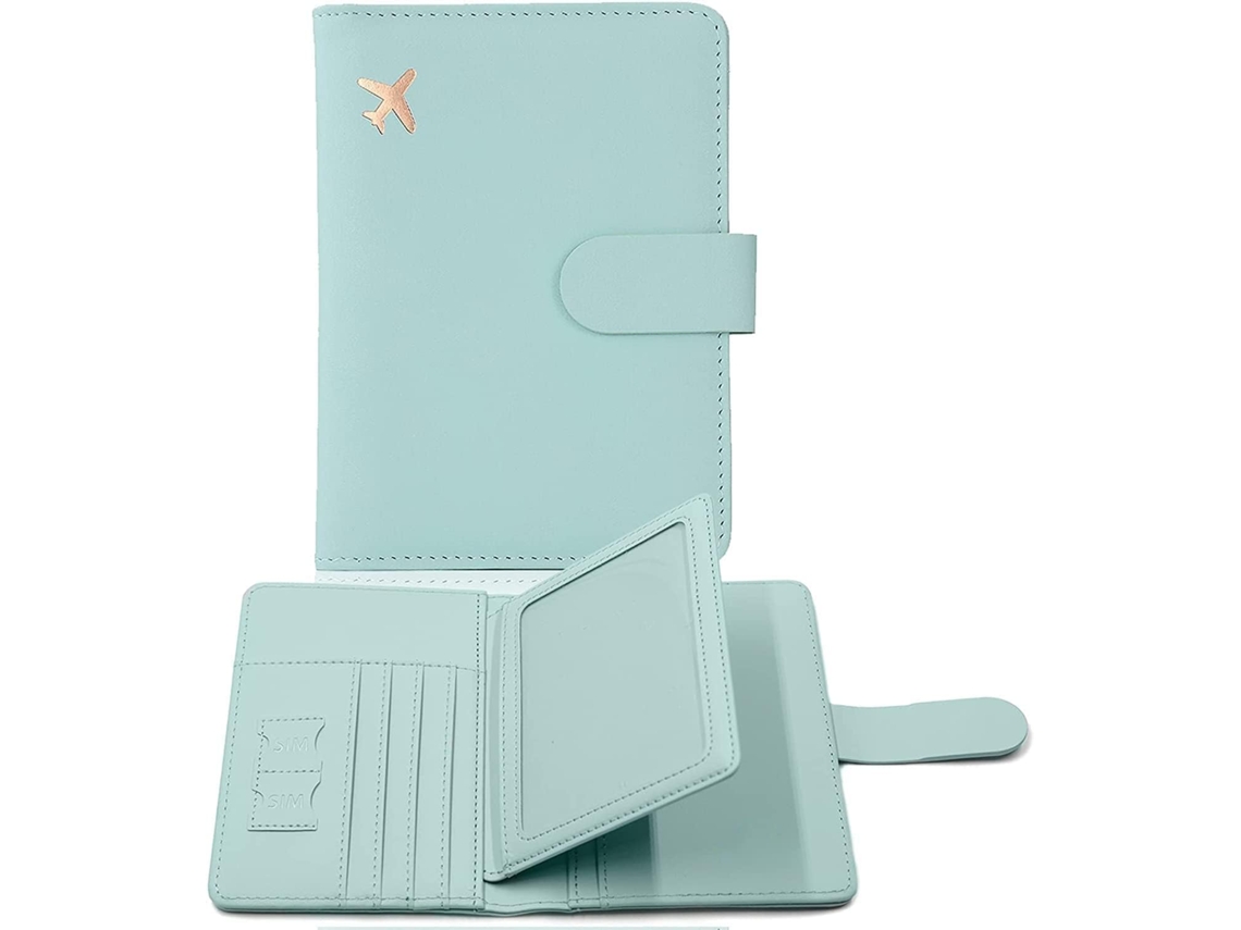 Capa Para Passaporte, Bolsa De Viagem Com Proteção Rfid, Estojo Impermeável Para Passaporte Homens E Mulheres