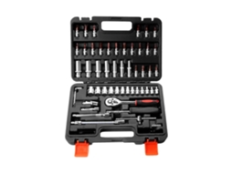 Conjunto De Sockets 1/4 Para Reparos De Carro, Moto E Casa Com Estojo De Armazenamento 53 Peças
