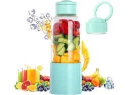 Lurelia Liquidificador Portátil Recarregável Usb, 450ml, 6 Lâminas, Aço Inoxidável, Sem Bpa, Para Smoothies