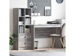 Vidaxl Mesa Cinza Sonoma 145.5 X 50 X 127 Cm 2 Unid.