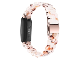 Pulseira esportiva oval de resina para Fitbit Inspire 1/2/Inspire HR, design Nougat Ly Ebike