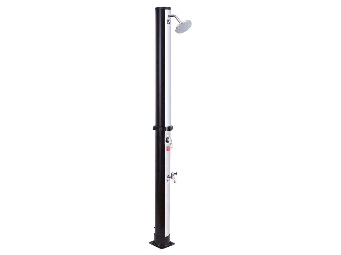 Chuveiro solar MOOREA preto e prata 18L HAPPY GARDEN