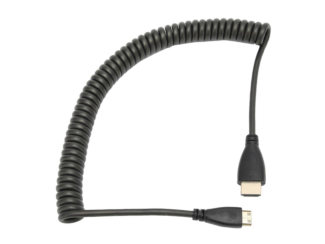 Cabo Adaptador Hd Multimedia Interface A Para Hd Multimedia Interface C Com Espiral E Ponta Reta Nostalgia88