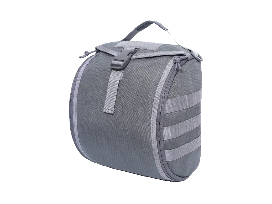 Bolsa Para Capacete Tático, Design Portátil, Ampla Capacidade De Armazenamento, Cinza