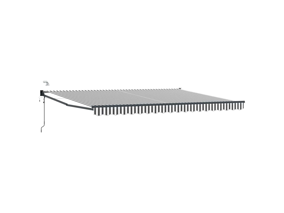 Conjunto 1 Toldo Elétrico Vidaxl Antracite Poliéster (4 × 3 M)