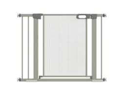 Portão Extensível Push on, Portão de Segurança Auto fechante em Aço e Abs, 75 103x76 Cm, Cinza Ge