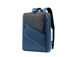 Mochila para Laptop Bolsa de Trabalho de Negócios Mochila Resistente À Água para Homens com Porta de Carregamento Usb Bookbags-Azul