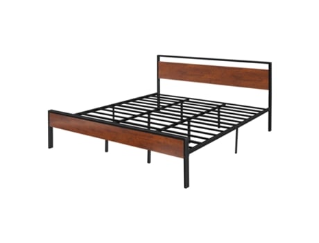 Estrutura De Cama King Size Em Metal Succebuy, 2135x1985x990 Mm