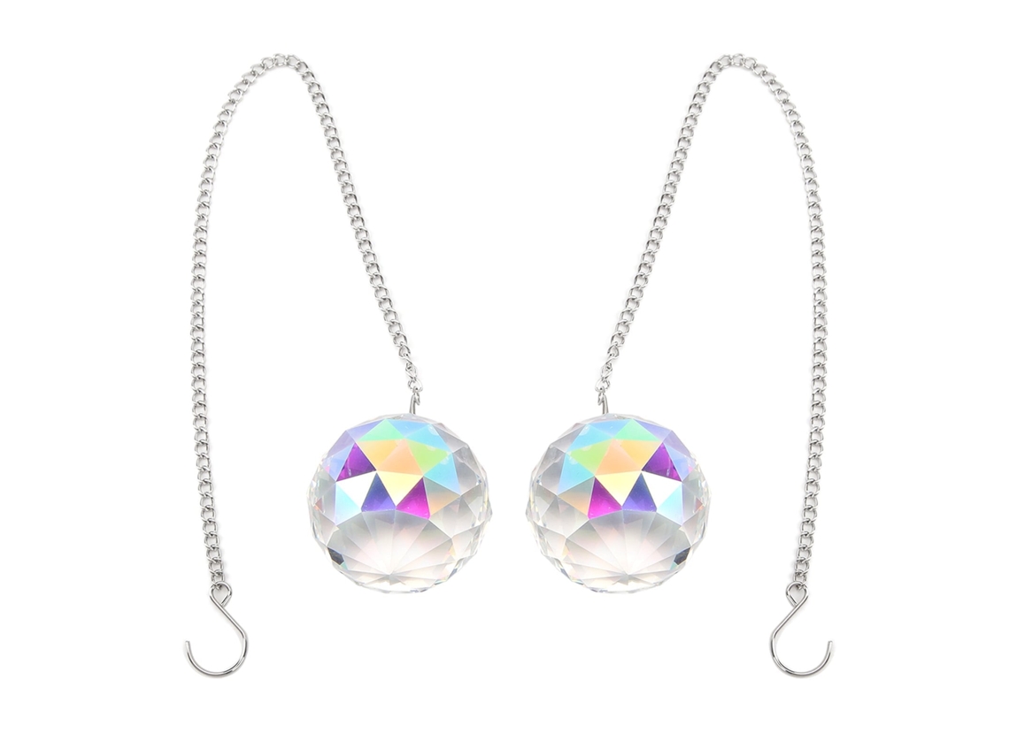 2026 colgante de Cristal Esfera Prisma para Ventana, Generador de Arcoíris Con Cadena, Adorno Suncatcher