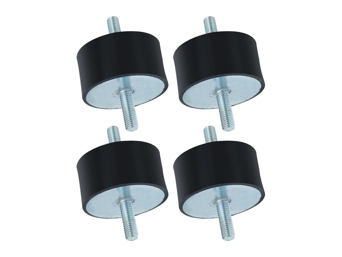 Suportes Antivibração De Borracha, Suportes Duplos Para Compressor De Ar Acessórios Para Compressores, Geradores E Motores Gokoco (4 Peças)
