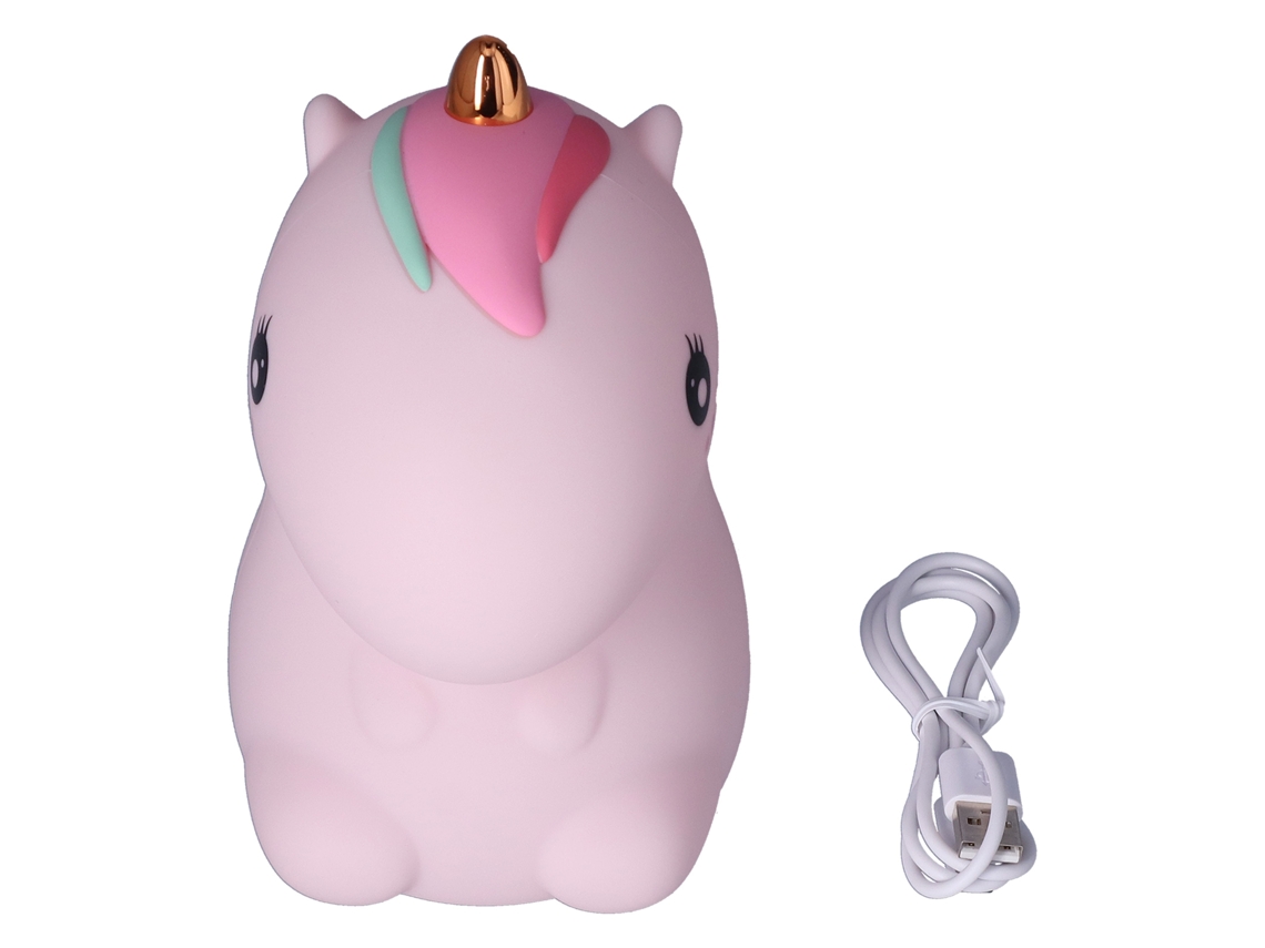 Luminária Noturna Fofa, Recarregável Via Usb, de Silicone, com 7 Cores Diferentes CHABERLU