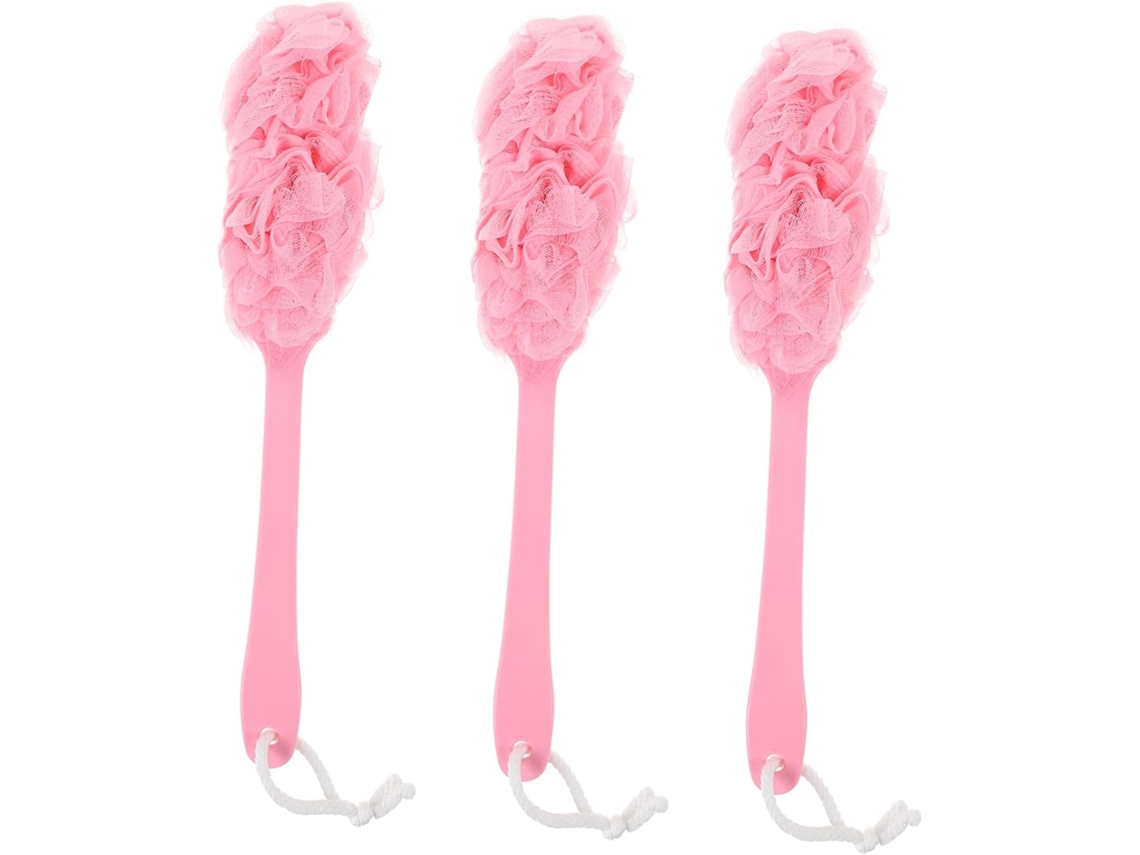Escova De Limpeza Corporal Packove 3 Peças, Escova De Massagem Para Banho, Ferramenta Para Costas, Pernas E Corpo