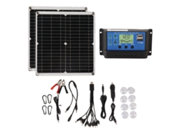 Kit de Painel Solar 50w com Controlador 60a e Porta Usb para Rv Camping e Emergências MARCA