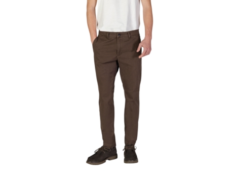 Calças De Homem Borghese Parma Brown Castanho (46)