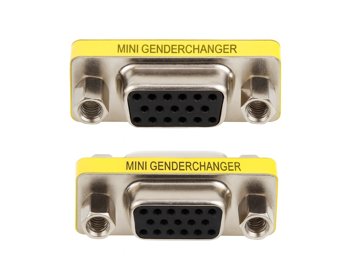 Adaptador Conversor Vga F Para Vga F Sanda Sd 7283 Cinzento