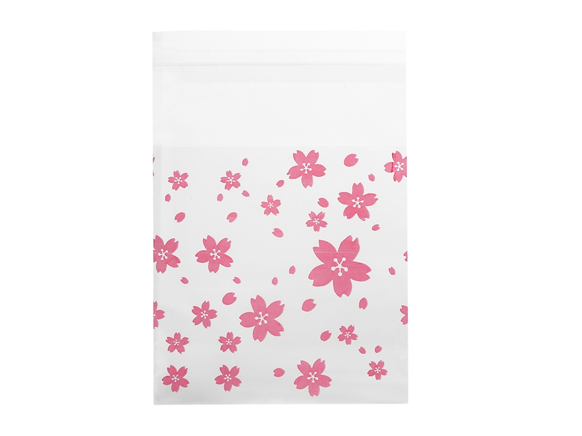 Sacola de Biscoito Florais 7x7cm 100un LAXISCREED
