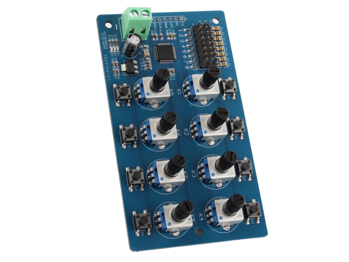 Controlador Servo Laxiscreed De 8 Canais Com Botões Precisos E Indicadores Led Para Maior Precisão