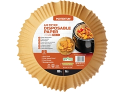 Papel Para Fritadeira A Ar, 100 Unidades Descartáveis, Não Branqueado E Resistente À Gordura. Adequado Fritadeiras De 3,5 6 Litros. Manteiga