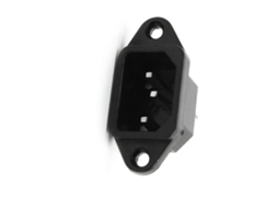 Tomada de Plugue Ca C14 de 250 V 10 a com 3 Pinos para Dispositivo Antirretorno e Painel de Cortina. CHABERLU