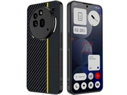 Capa Ultrafina Com Impressão De Textura De Fibra De Carbono Para Nothing Phone 3a Pro