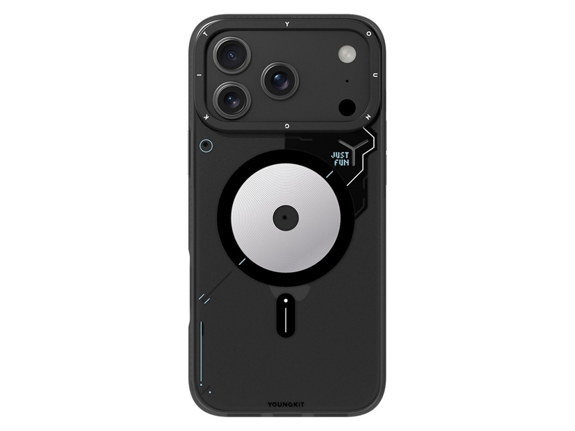Capa Youngkit Para Iphone 17 Pro Com Disco Magsafe Exclusivo - Cinza