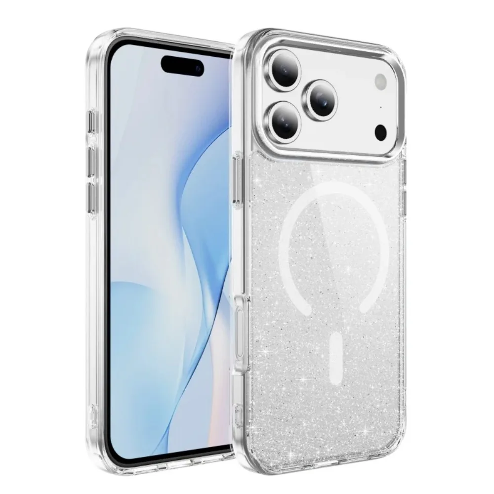 (branco, Iphone Air) Capa Protetora Magsafe Transparente E Brilhante, Resistente Ao Amarelamento, Com Carregamento Magnético.