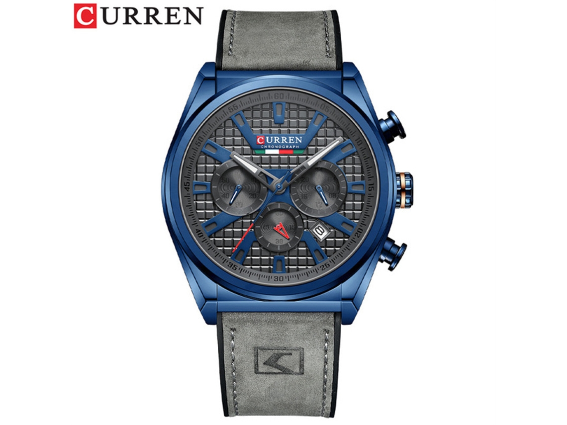 Relógio MDUG de quartzo com escala romana, pulseira de aço luminoso, disco solar, cinza azul ou prata preto