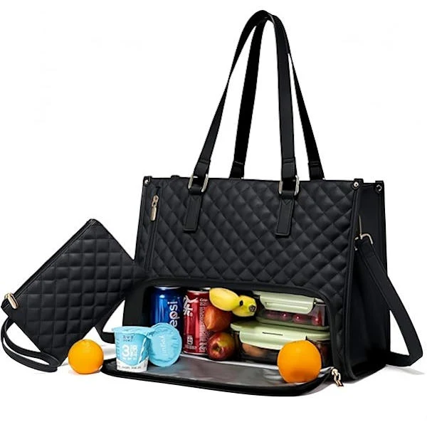 Bolsa Térmica Para Almoço, 15,6 Polegadas, À Prova De Vazamentos, Compatível Com Computador Portátil, Design 2 Em 1