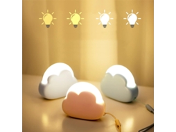 Luz noturna infantil LED portátil e recarregável, pequena