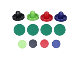 Primerox 12pcs Acessórios de Air Hockey Mesa: 4 Pushers 4 Pranchas 4 Discos 96mm Tipo B