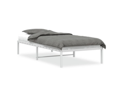 Bed Frame, Bed Frames Vidaxl Branco Aço (90 X 190 Cm)
