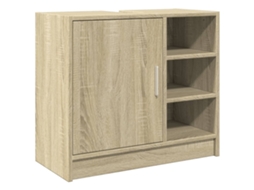 Sink Cabinet, Sink Cabinets Vidaxl Marrom Madeira Processada (63 X 29 X 55 Cm)