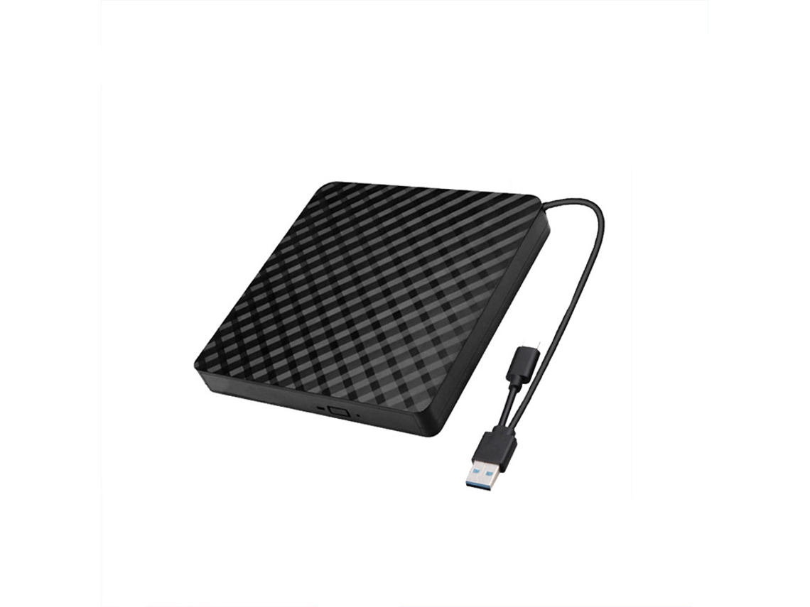 Unidade Óptica Externa Portátil Usb Para Computadores, Laptops, Gravadores De Dvd, Desktops E Unidades Ópticas Externas Móveis Yunzii (cabo Único)