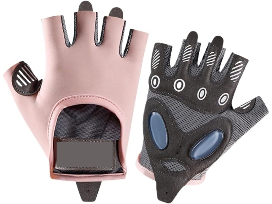 Luvas De Treino Sem Dedos Para Mulheres Ginástica Silicone Antiderrapantes Levantamento Peso E Ciclismo