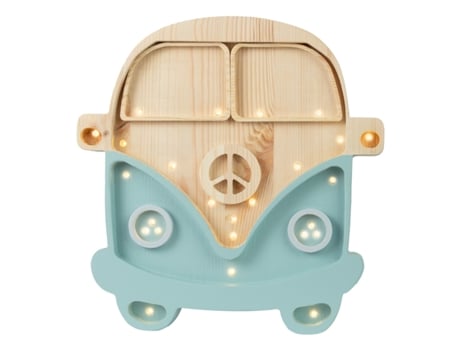 Luz de Presença LITTLE LIGHTS Madeira - Branco - 30 x 29 x 5,5 cm)